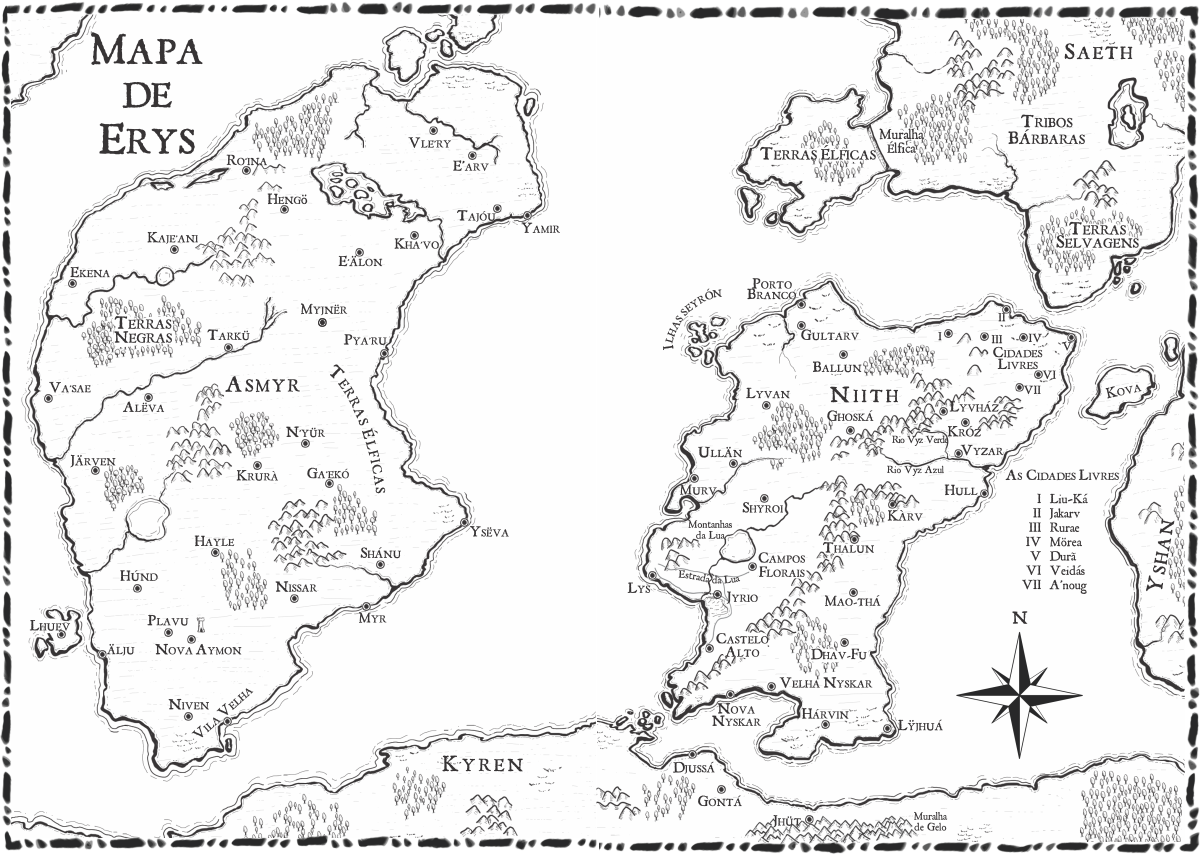 Mapa de Erys - A Canção das Sereias